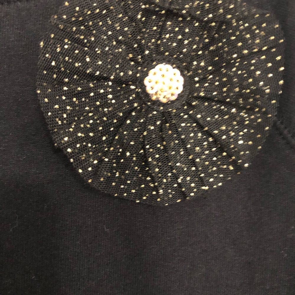 Carters kids NWOT black with glittery tulle skirt dress girls size 10/12 large - Picture 4 of 8